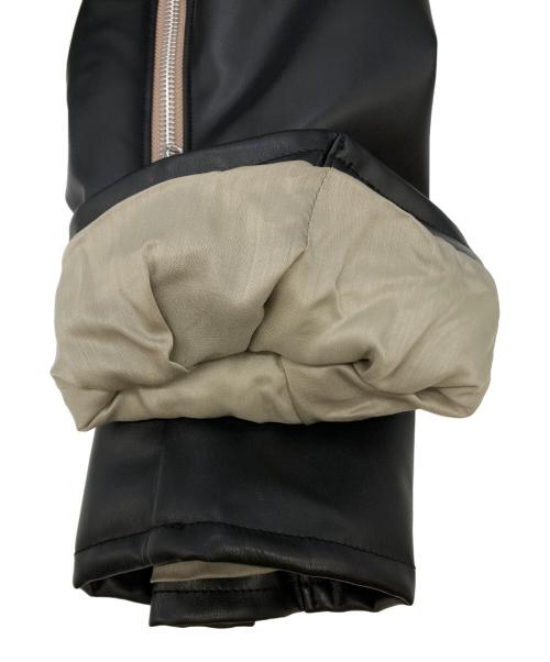 MUL PLA（マル プラ）MUL PLA (マル プラ) パデットレザーブルゾン　23W-G01-S ブラック サイズ:SIZE Sの古着・服飾アイテム