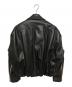 MUL PLA (マル プラ) パデットレザーブルゾン　23W-G01-S ブラック サイズ:SIZE S：15000円