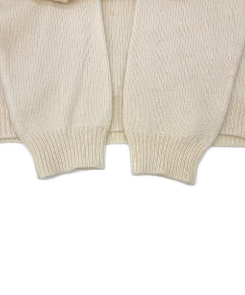 GUCCI（グッチ）GUCCI (グッチ) ダブルG Vネック ケーブル ニット 545684 ベージュ サイズ:XLの古着・服飾アイテム