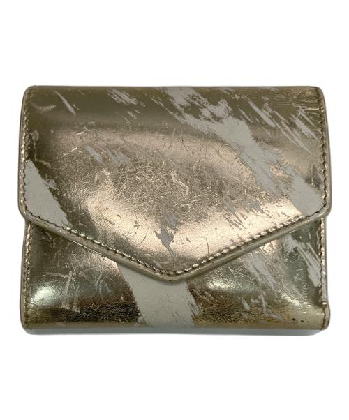 Maison Margiela（メゾンマルジェラ）Maison Margiela (メゾンマルジェラ) コンパクトウォレット　S56UI10136 P3029 ゴールド サイズ:実寸サイズをご参照下さい。の古着・服飾アイテム