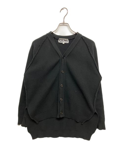 CDG（シーディージー）CDG (シーディージー) CDG OUTSIDED SEAM CARDIGAN　SZ-N008 ブラック サイズ:SIZE Mの古着・服飾アイテム