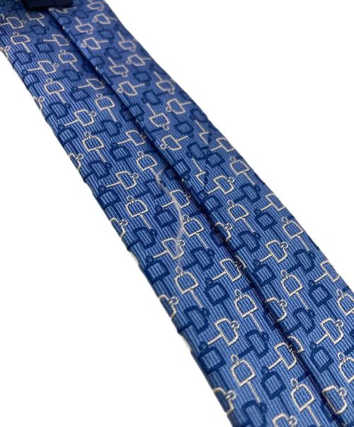 HERMES（エルメス）HERMES (エルメス) ネクタイ 65924OT ブルー サイズ:実寸参照の古着・服飾アイテム