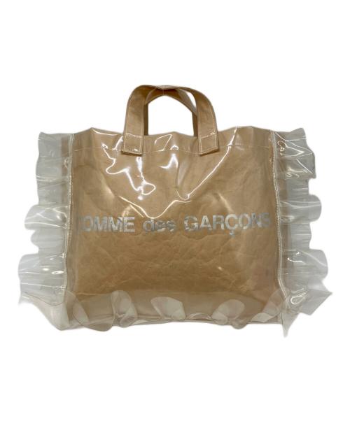 COMME des GARCONS GIRL（コムデギャルソンガール）COMME des GARCONS GIRL (コムデギャルソンガール) フリルPVC トートバッグ NY-K 204 ベージュ サイズ:実寸サイズをご参照くださいの古着・服飾アイテム