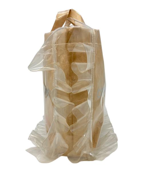 COMME des GARCONS GIRL（コムデギャルソンガール）COMME des GARCONS GIRL (コムデギャルソンガール) フリルPVC トートバッグ NY-K 204 ベージュ サイズ:実寸サイズをご参照くださいの古着・服飾アイテム