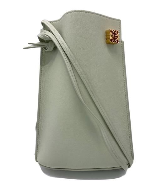 LOEWE（ロエベ）LOEWE (ロエベ) ショルダーバッグ　C630R12X01 ライトグリーン サイズ:実寸参照の古着・服飾アイテム