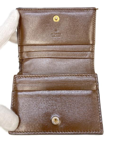 GUCCI（グッチ）GUCCI (グッチ) ハートモチーフウォレット　648848 ベージュ・ブラウン サイズ:実寸サイズを参照くださいの古着・服飾アイテム