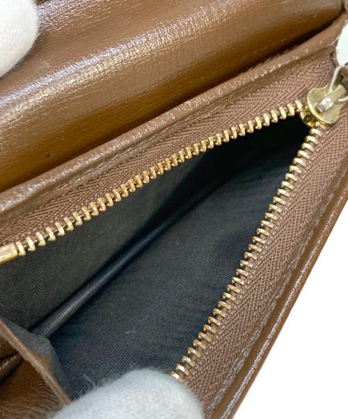 GUCCI（グッチ）GUCCI (グッチ) ハートモチーフウォレット　648848 ベージュ・ブラウン サイズ:実寸サイズを参照くださいの古着・服飾アイテム