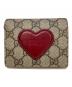 GUCCI（グッチ）の古着「ハートモチーフウォレット　648848」｜ベージュ・ブラウン
