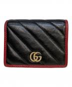 GUCCIグッチ）の古着「3つ折り財布　573811」｜ブラック・レッド