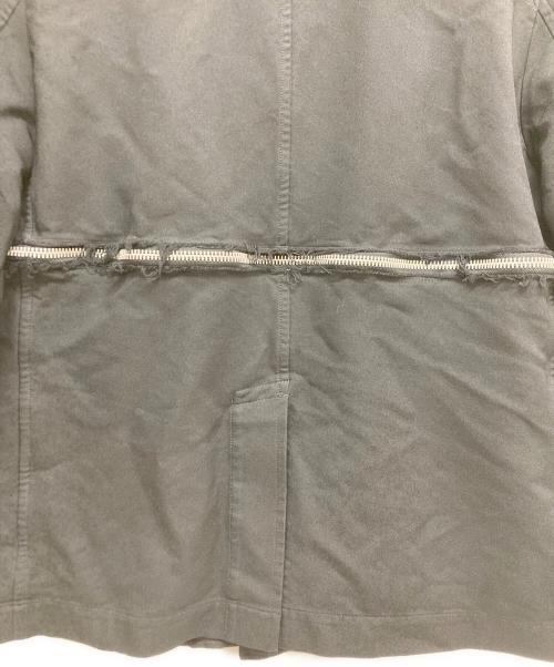 BLACK COMME des GARCONS（ブラックコムデギャルソン）BLACK COMME des GARCONS (ブラックコムデギャルソン) エステル厚ギャバ Pコート 1P-C004 ブラック サイズ:Sの古着・服飾アイテム