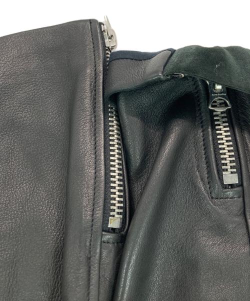 Acne studios（アクネ ストゥディオズ）Acne studios (アクネ ストゥディオズ) ライダースジャケット ブラック サイズ:SIZE34の古着・服飾アイテム
