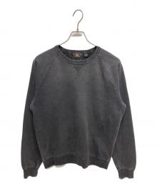 RRL（ダブルアールエル）の古着「ガーメントダイド フレンチ テリー スウェットシャツ」｜ブラック