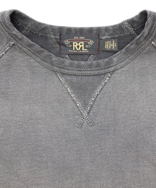 RRL（ダブルアールエル）RRL (ダブルアールエル) ガーメントダイド フレンチ テリー スウェットシャツ ブラック サイズ:Sの古着・服飾アイテム