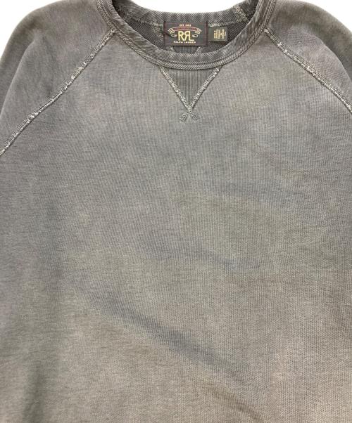 RRL（ダブルアールエル）RRL (ダブルアールエル) ガーメントダイド フレンチ テリー スウェットシャツ ブラック サイズ:Sの古着・服飾アイテム