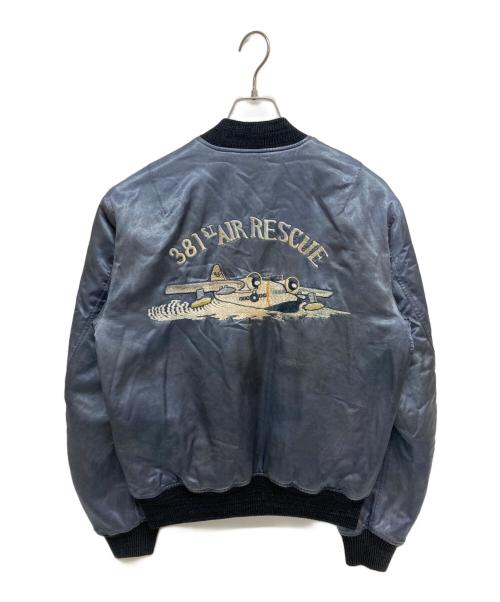 RRL（ダブルアールエル）RRL (ダブルアールエル) エンブロイダリーボンバージャケット 782P05094001 ネイビー サイズ:Mの古着・服飾アイテム