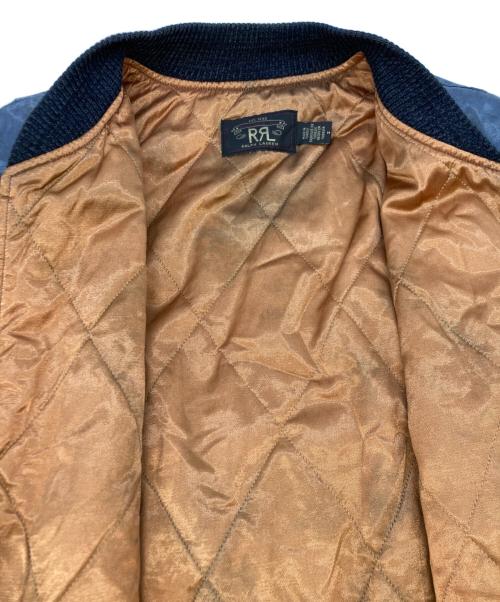RRL（ダブルアールエル）RRL (ダブルアールエル) エンブロイダリーボンバージャケット 782P05094001 ネイビー サイズ:Mの古着・服飾アイテム