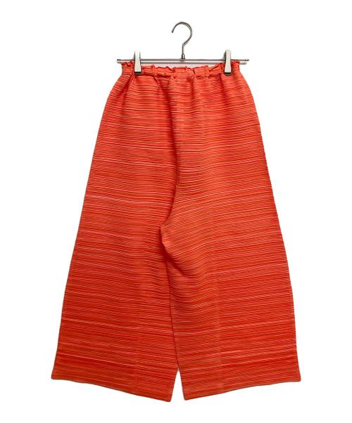 PLEATS PLEASE（プリーツプリーズ）PLEATS PLEASE (プリーツプリーズ) SHEER BOUNCE プリーツパンツ　pp41jf242 オレンジ サイズ:SIZE3の古着・服飾アイテム