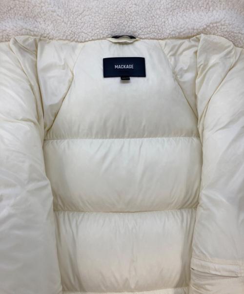 mackage（マッカージュ）mackage (マッカージュ) ボアダウンジャケット  11332246-3A ホワイト サイズ:XXSの古着・服飾アイテム