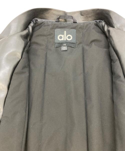 alo yoga（アローヨガ）alo yoga (アローヨガ) プレミアフェイクレザーボンバージャケット ブラック サイズ:XSの古着・服飾アイテム