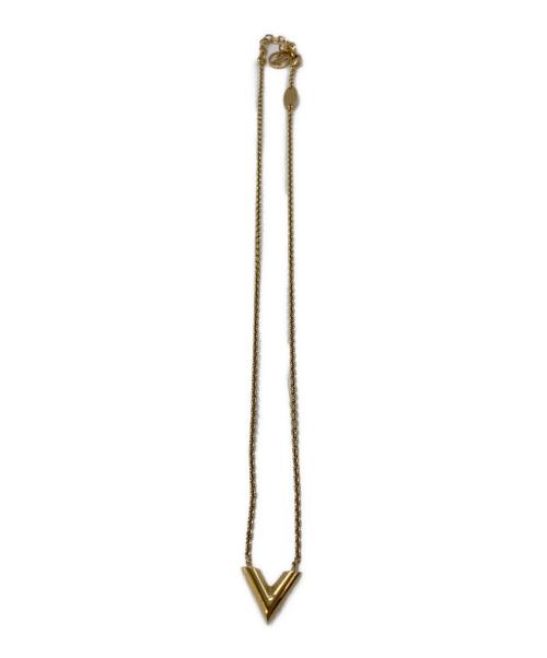 LOUIS VUITTON（ルイ ヴィトン）LOUIS VUITTON (ルイ ヴィトン) エッセンシャルV ネックレス　M61083 ゴールド サイズ:実寸参照の古着・服飾アイテム
