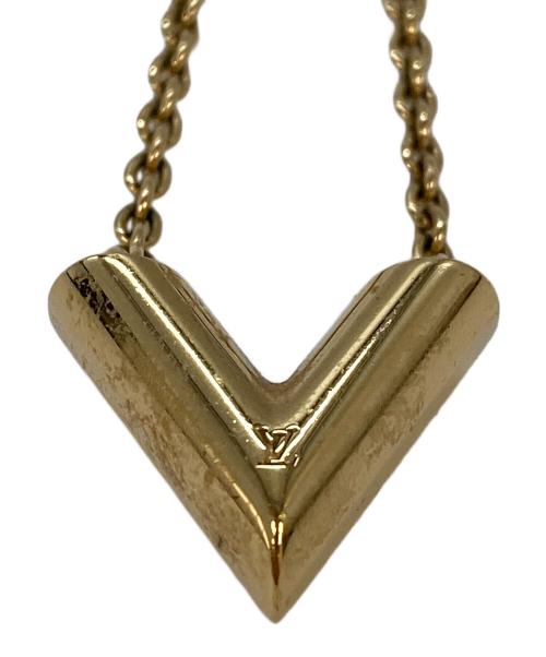 LOUIS VUITTON（ルイ ヴィトン）LOUIS VUITTON (ルイ ヴィトン) エッセンシャルV ネックレス　M61083 ゴールド サイズ:実寸参照の古着・服飾アイテム