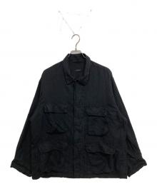 COMOLI（コモリ）の古着「シルクコットン B.D.Uジャケット　D01-01013」｜ブラック