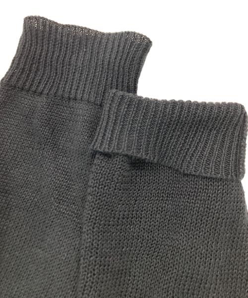 COMOLI（コモリ）COMOLI (コモリ) リネン クルーネックニット　D01-06014 ブラック サイズ:SIZE3の古着・服飾アイテム