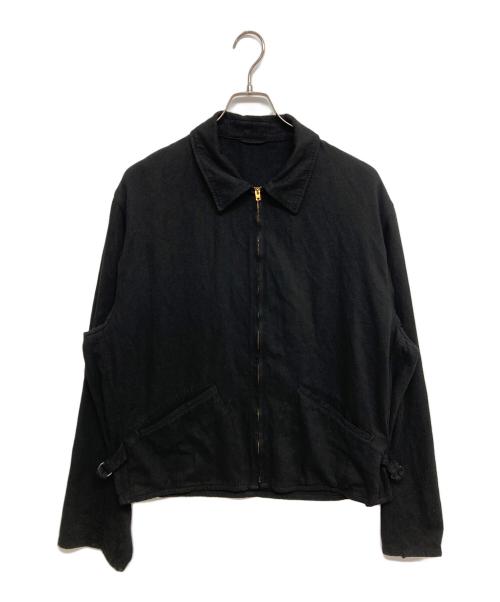 COMOLI（コモリ）COMOLI (コモリ) シルクネップ ジップショートジャケット D01-01007 ブラック サイズ:SIZE3の古着・服飾アイテム
