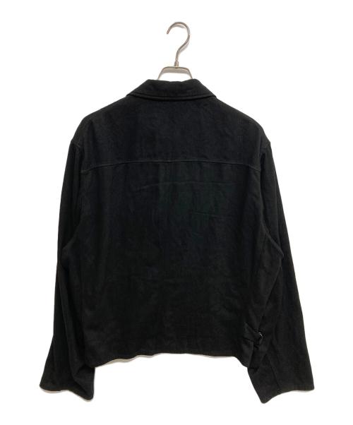 COMOLI（コモリ）COMOLI (コモリ) シルクネップ ジップショートジャケット D01-01007 ブラック サイズ:SIZE3の古着・服飾アイテム