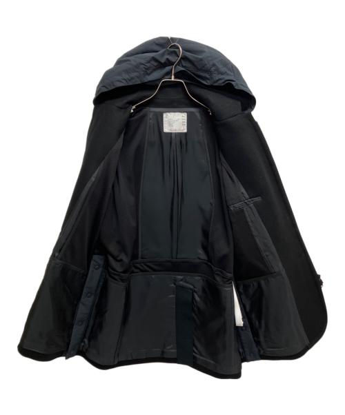 sacai（サカイ）sacai (サカイ) Wool Melton Jacket 再構築 ドッキングウールメルトンジャケット 21-02617M ネイビー サイズ:SIZE 2の古着・服飾アイテム