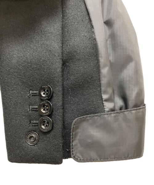 sacai（サカイ）sacai (サカイ) Wool Melton Jacket 再構築 ドッキングウールメルトンジャケット 21-02617M ネイビー サイズ:SIZE 2の古着・服飾アイテム