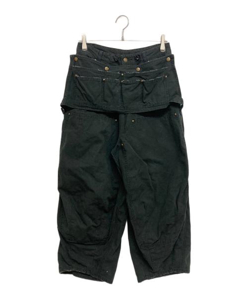 Needles（ニードルズ）Needles (ニードルズ) 11オンス オックスフォード エプロン ヒザデルパンツ H.D. Pant - Apron / 11oz Cotton Oxford　PU194 ブラック サイズ:SIZE XSの古着・服飾アイテム