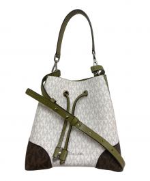 MICHAEL KORS（マイケルコース）の古着「マーサー ギャラリー スモール バケットバッグ　30S0SZ5L1V」｜グリーン