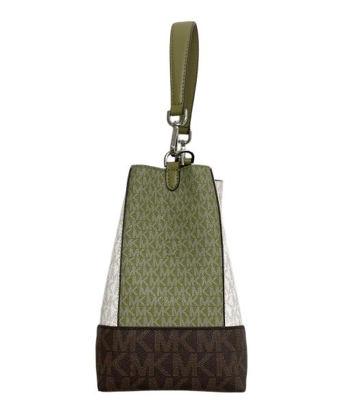 MICHAEL KORS（マイケルコース）MICHAEL KORS (マイケルコース) マーサー ギャラリー スモール バケットバッグ　30S0SZ5L1V グリーン サイズ:実寸サイズをご参照下さい。の古着・服飾アイテム