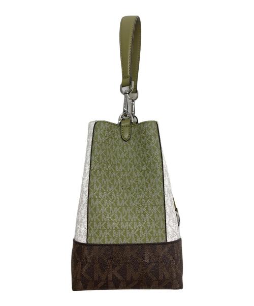 MICHAEL KORS（マイケルコース）MICHAEL KORS (マイケルコース) マーサー ギャラリー スモール バケットバッグ　30S0SZ5L1V グリーン サイズ:実寸サイズをご参照下さい。の古着・服飾アイテム