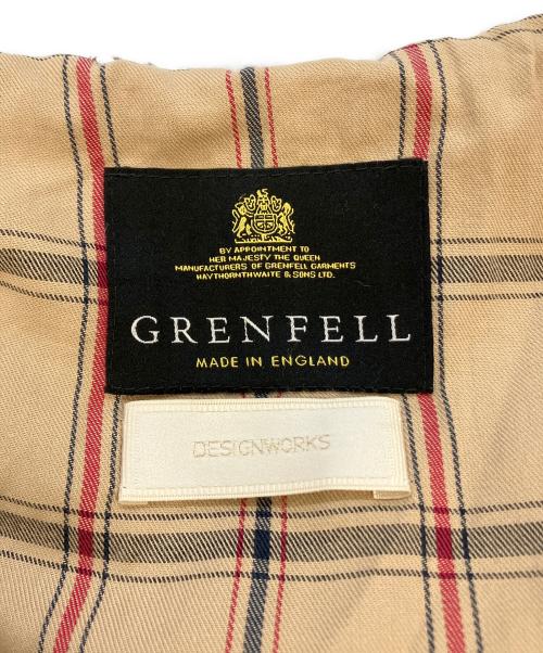 GRENFELL（グレンフェル）GRENFELL (グレンフェル) DESIGNWORKS (デザインワークス) 別注ダッフルコート グレー サイズ:SIZE36の古着・服飾アイテム