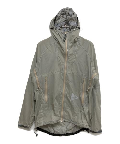 and wander（アンドワンダー）and wander (アンドワンダー) 3L UL rain jacket　574-3111033 ベージュ サイズ:SIZE Lの古着・服飾アイテム