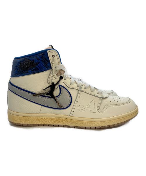 NIKE（ナイキ）NIKE (ナイキ) AWAKE (アウェイク) Air SHIP PE SP SAIL/BLACK-Game Royal-MTLC PLATINUM FN8675-104 ホワイト×ブルー サイズ:SIZE10 未使用品の古着・服飾アイテム