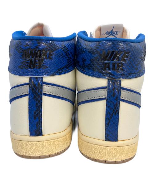 NIKE（ナイキ）NIKE (ナイキ) AWAKE (アウェイク) Air SHIP PE SP SAIL/BLACK-Game Royal-MTLC PLATINUM FN8675-104 ホワイト×ブルー サイズ:SIZE10 未使用品の古着・服飾アイテム