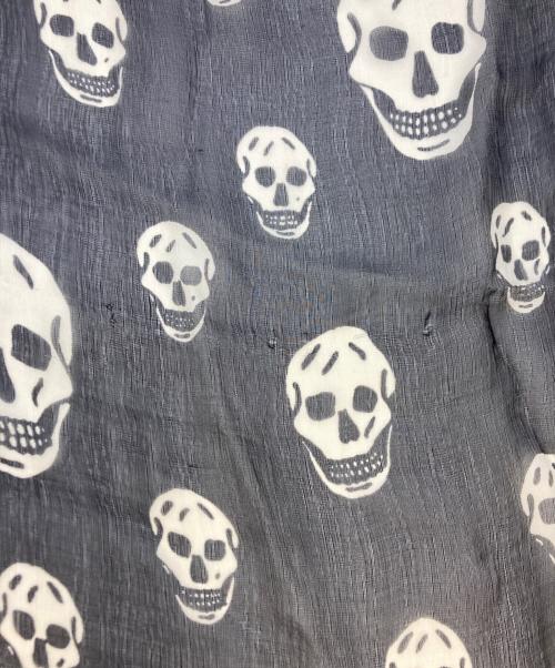 ALEXANDER McQUEEN（アレキサンダーマックイーン）ALEXANDER McQUEEN (アレキサンダーマックイーン) シルクスカルスカ-フ ブラック サイズ:実寸サイズをご参照ください。の古着・服飾アイテム