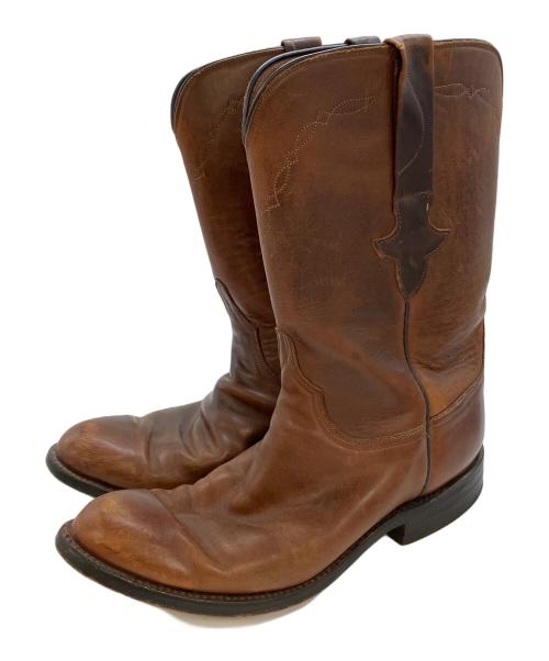 LUCCHESE（ルケーシー）LUCCHESE (ルケーシー) ウェスタンブーツ ブラウン サイズ:SIZE7 1/2の古着・服飾アイテム