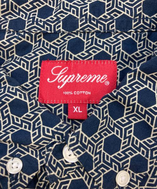 SUPREME（シュプリーム）SUPREME (シュプリーム) Monogram L/S Shirt ネイビー サイズ:XLの古着・服飾アイテム
