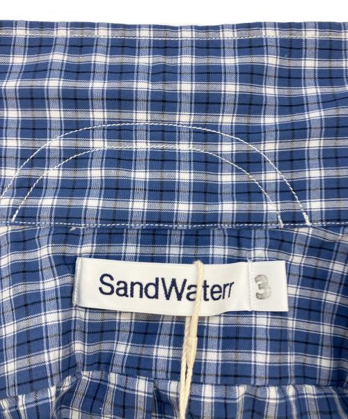 SandWaterr（サンドウォーター）SandWaterr (サンドウォーター) B.D.チェック シャツ ブルー サイズ:SIZE3　SD0000218 未使用品の古着・服飾アイテム