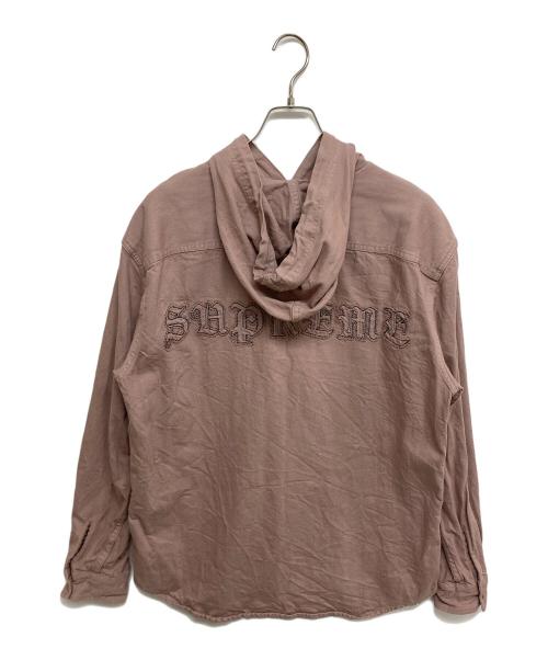 SUPREME（シュプリーム）SUPREME (シュプリーム) Hooded Denim Shirt ピンク サイズ:SIZE Sの古着・服飾アイテム