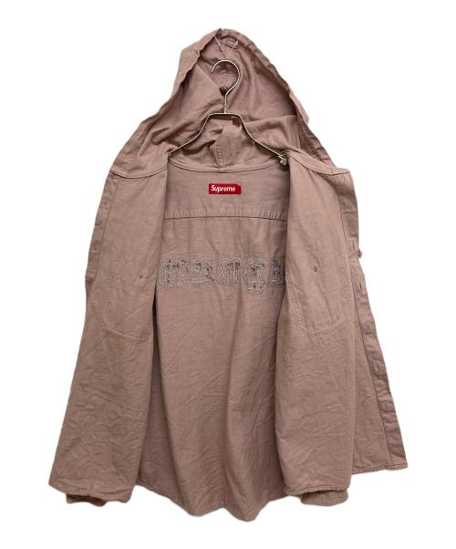 SUPREME（シュプリーム）SUPREME (シュプリーム) Hooded Denim Shirt ピンク サイズ:SIZE Sの古着・服飾アイテム