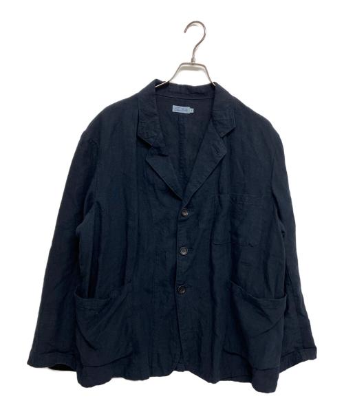 sans limite（サンリミット）sans limite (サンリミット) overdyed linen jacket　S2304158 ネイビー サイズ:SIZE0の古着・服飾アイテム