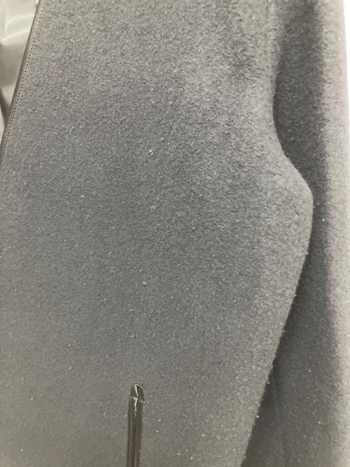 ATON（エイトン）ATON (エイトン) TOMORROW LAND (トゥモローランド) 別注ウールメルトンノーカラーコート　SC.AG.BW.6971 ブラック サイズ:SIZE01の古着・服飾アイテム