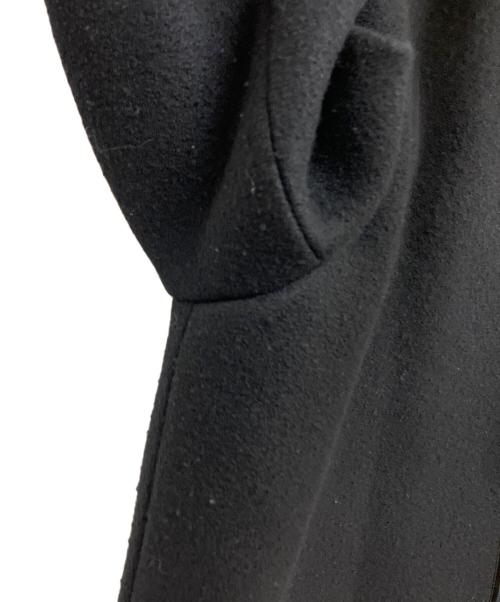 ATON（エイトン）ATON (エイトン) TOMORROW LAND (トゥモローランド) 別注ウールメルトンノーカラーコート　SC.AG.BW.6971 ブラック サイズ:SIZE01の古着・服飾アイテム