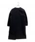 ATON (エイトン) TOMORROW LAND (トゥモローランド) 別注ウールメルトンノーカラーコート　SC.AG.BW.6971 ブラック サイズ:SIZE01：18000円