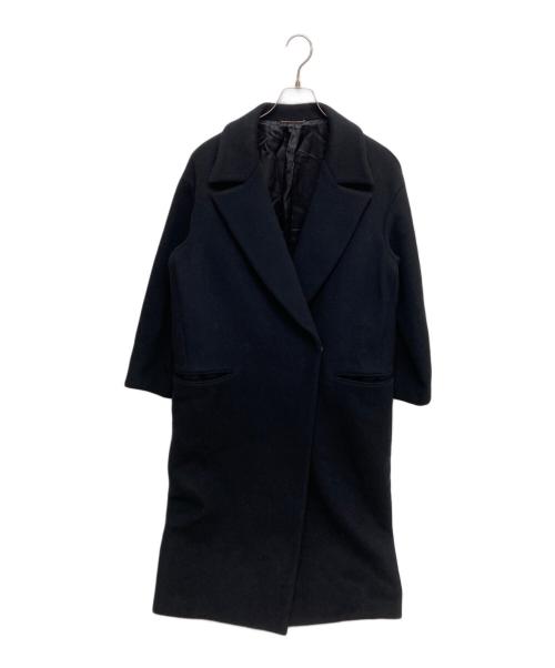 DEUXIEME CLASSE（ドゥーズィエム クラス）DEUXIEME CLASSE (ドゥーズィエム クラス) WIDE COAT ウール マキシ ダブル ロング コート 17020500713030 ブラック サイズ:実寸サイズをご参照ください。の古着・服飾アイテム